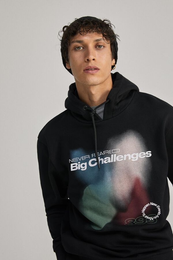 Springfield Damen Hoodie 'Culpables' - Lässiger Kapuzenpullover Mit Frontprint
