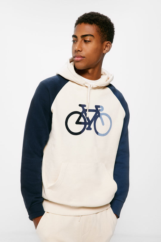Contrast bike sweatshirt
