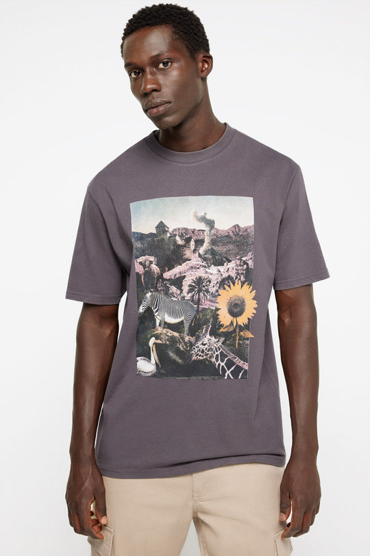 Photographic print T-shirt