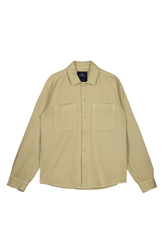 Garment dye overshirt