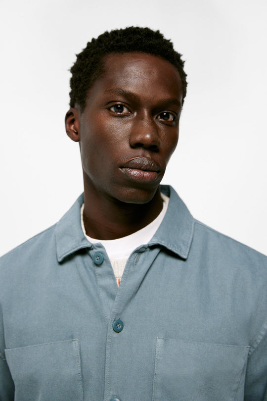 Garment dye overshirt