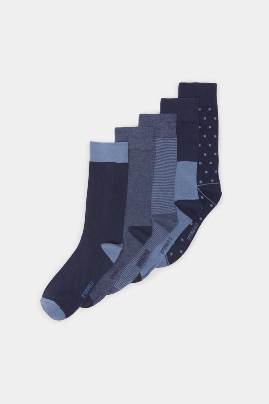 5-pack blue socks