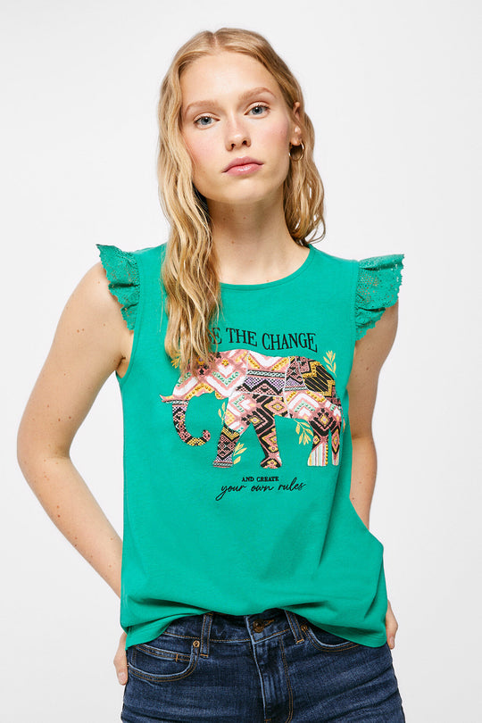 T-shirt "Be the change" Elephant