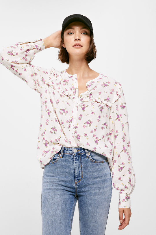 Ruffled Flowers Blouse