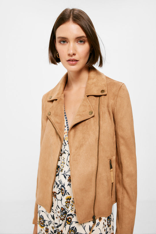 Suede Biker Jacket