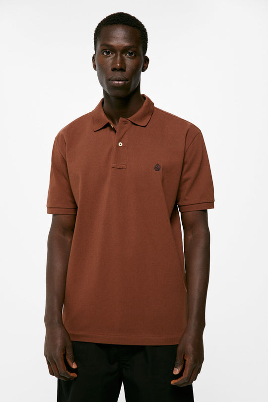 Basic pique polo shirt