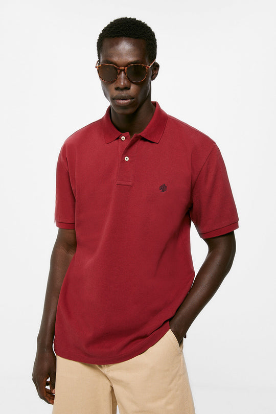 Basic pique polo shirt