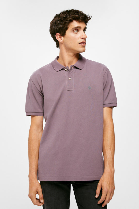 Basic pique polo shirt