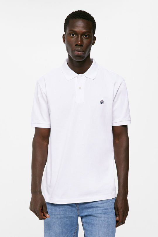 Basic pique polo shirt