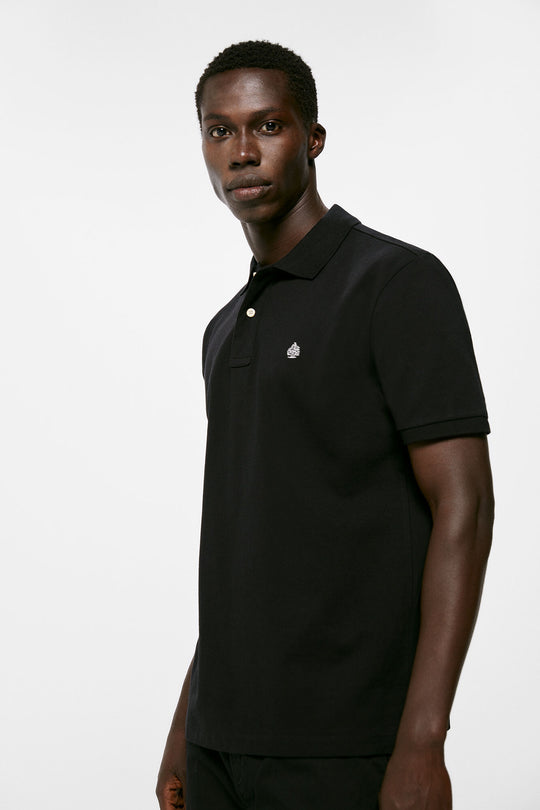 Basic pique polo shirt