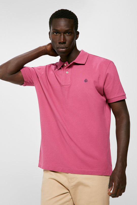 Basic pique polo shirt