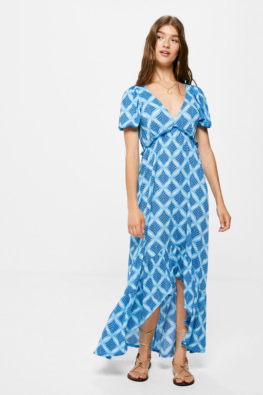 Geometric Print Midi Dress