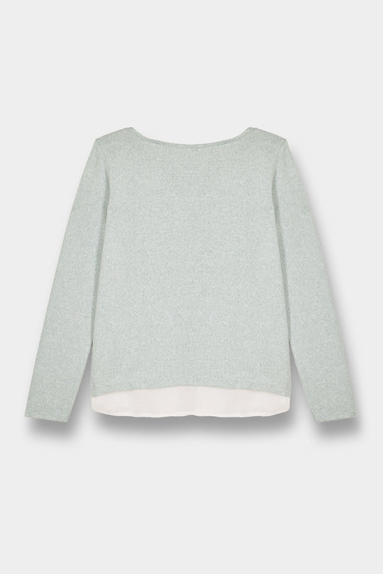 Bi-material T-shirt Shoulder Buttons