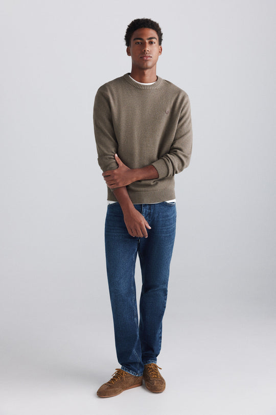 Plain round neck jumper
