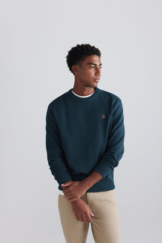 Plain round neck jumper