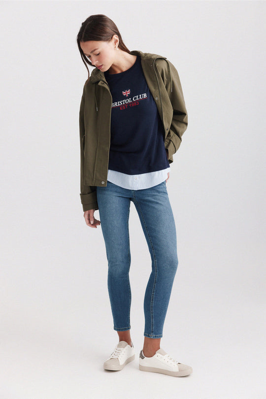 England two-fabric T-shirt
