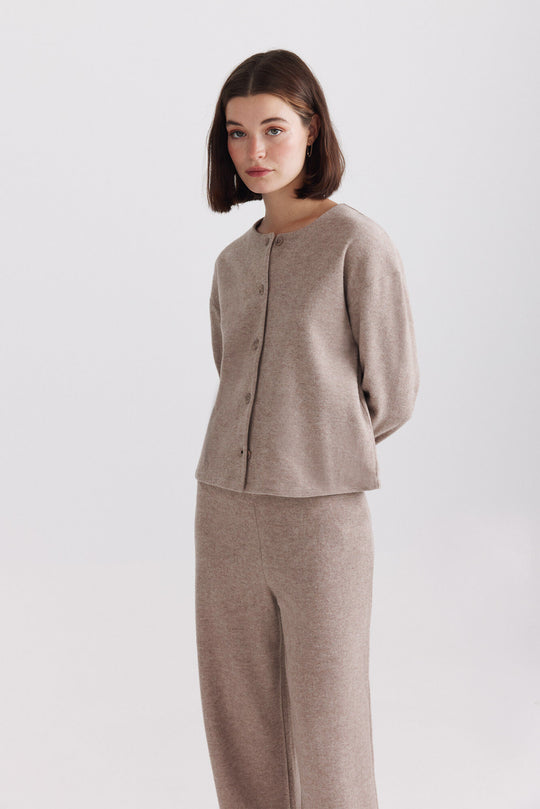 Soft touch knit jacket