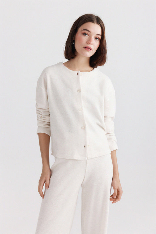 Soft touch knit jacket