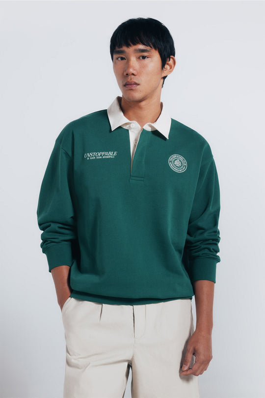 Rugby neck sweatshirt