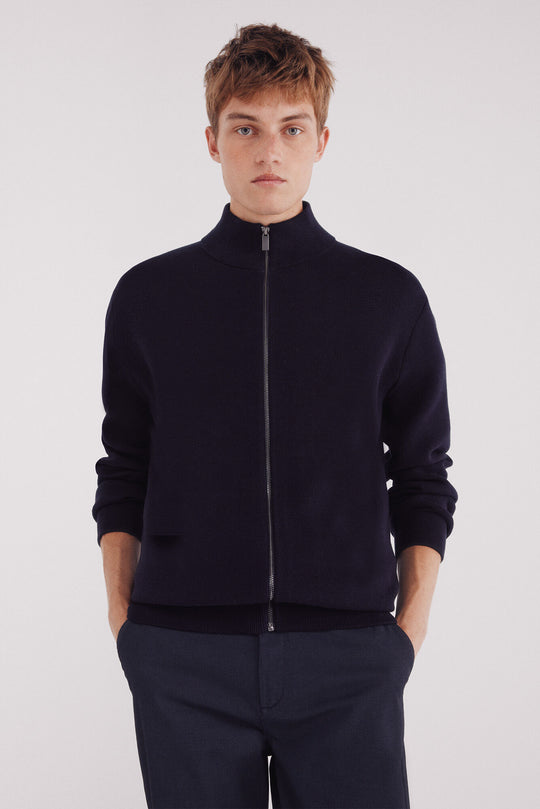 Milano zip fastening cardigan