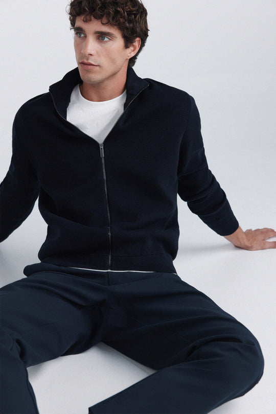 Zip fastening Milano cardigan