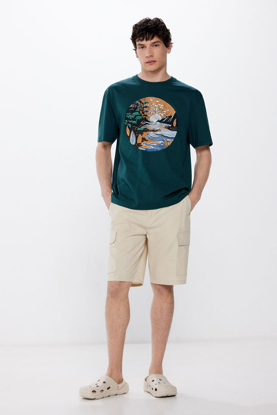 100% Cotton Sea Landscape T-Shirt
