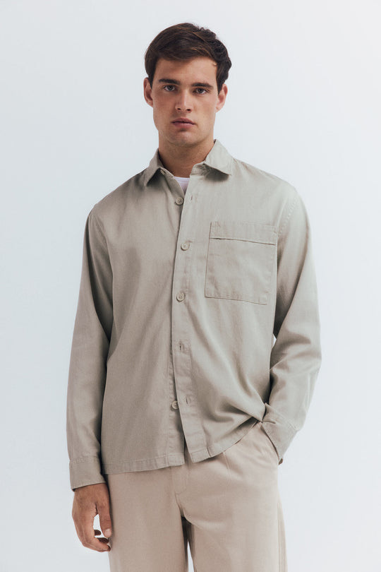 Oversized tencel overshirt