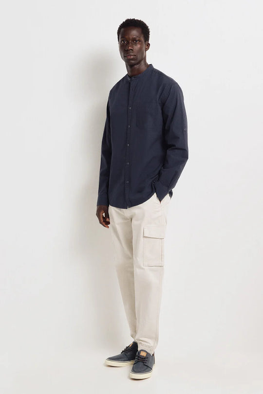 100% Cotton Mandarin Seersucker Shirt