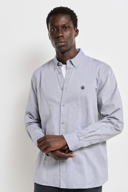 100% Cotton Two-Tone Structured Shirt