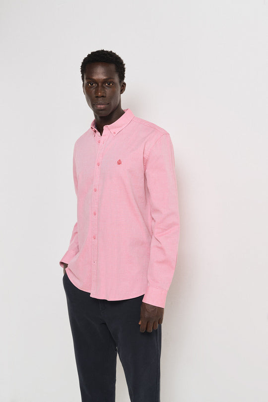 Two-tone structured shirt