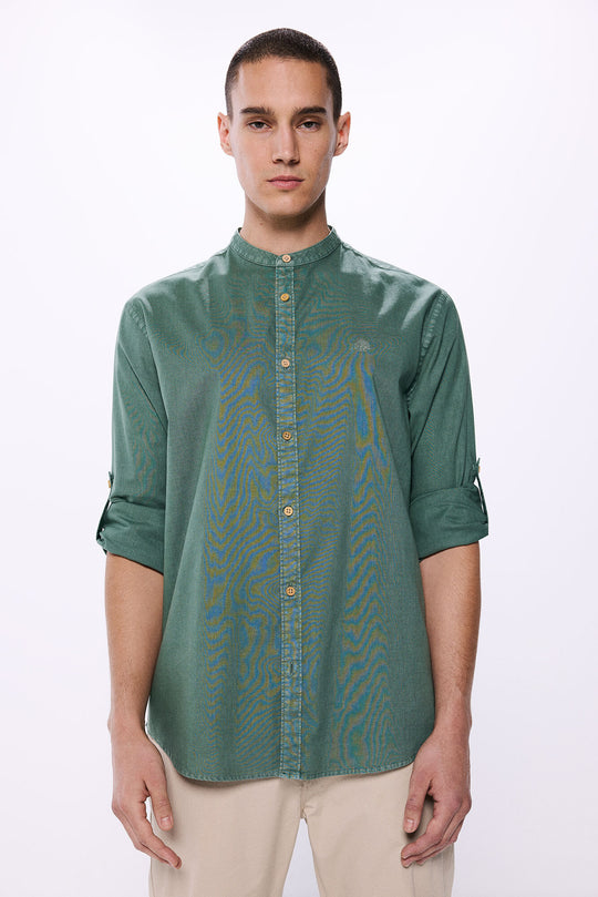 100% Cotton Mao Poplin Shirt