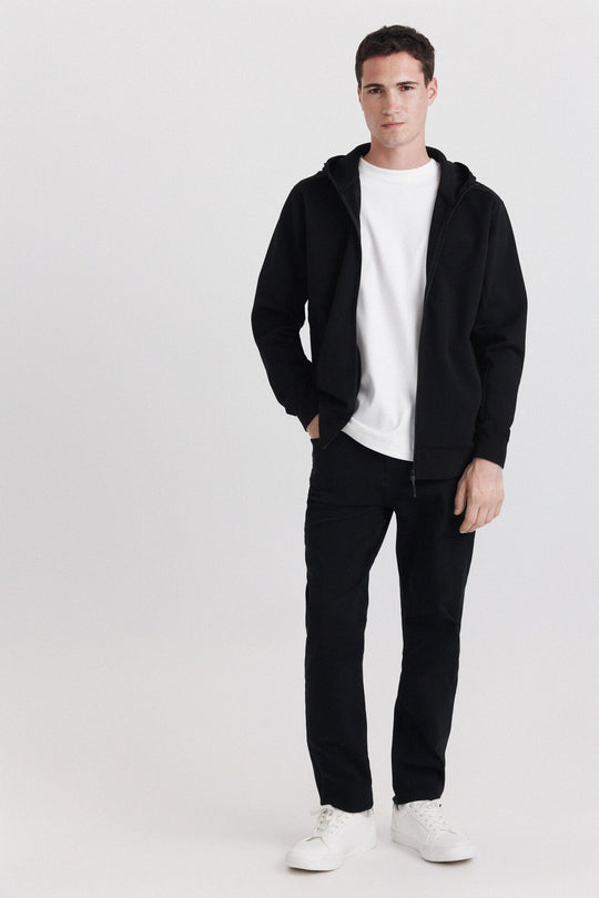 Washed slim fit 5-pocket trousers