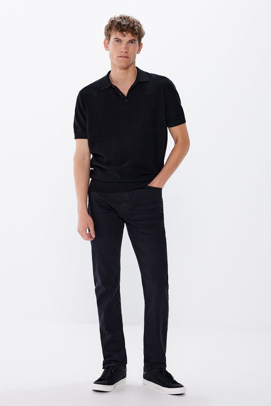 Slim fit coloured trousers