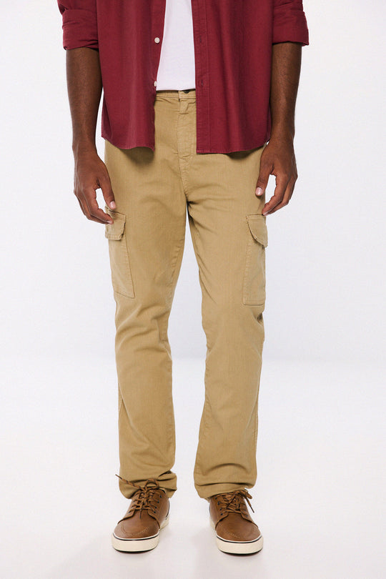 Slim fit washed cargo pants