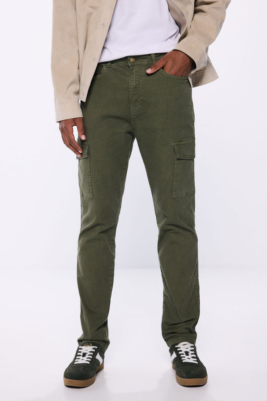 Slim fit washed cargo pants