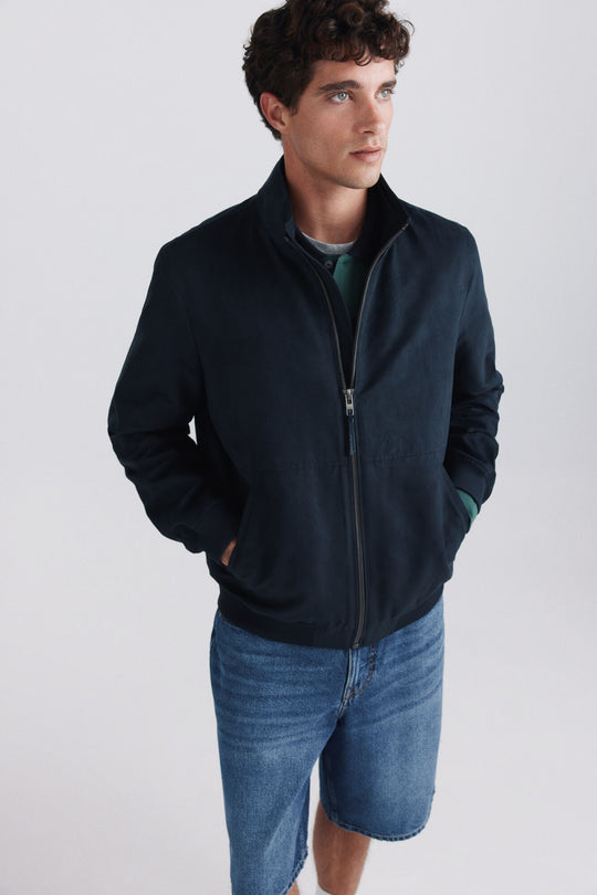 Faux suede jacket