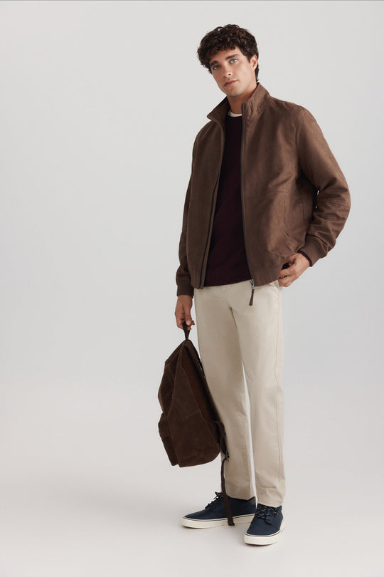 Faux suede jacket