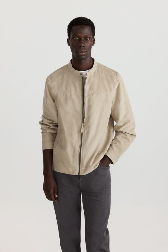 Faux suede jacket
