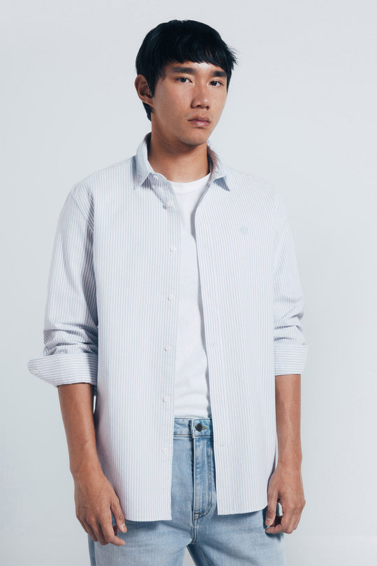 قميص أوكسفورد مخطط كلاسيكي