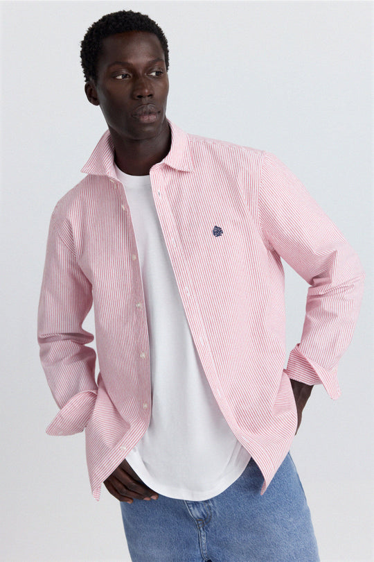 Striped oxford shirt