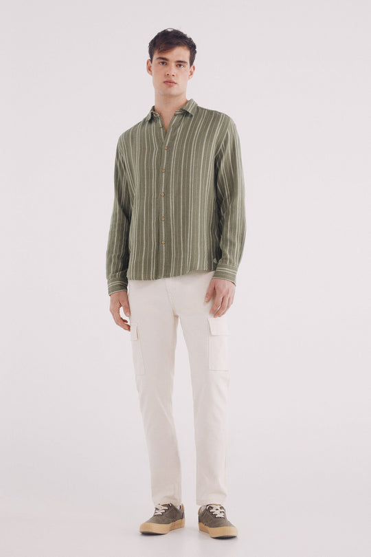 Rustic striped shirt