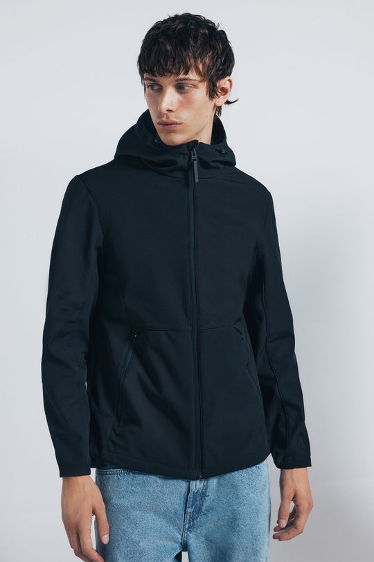 Technical shofshell parka