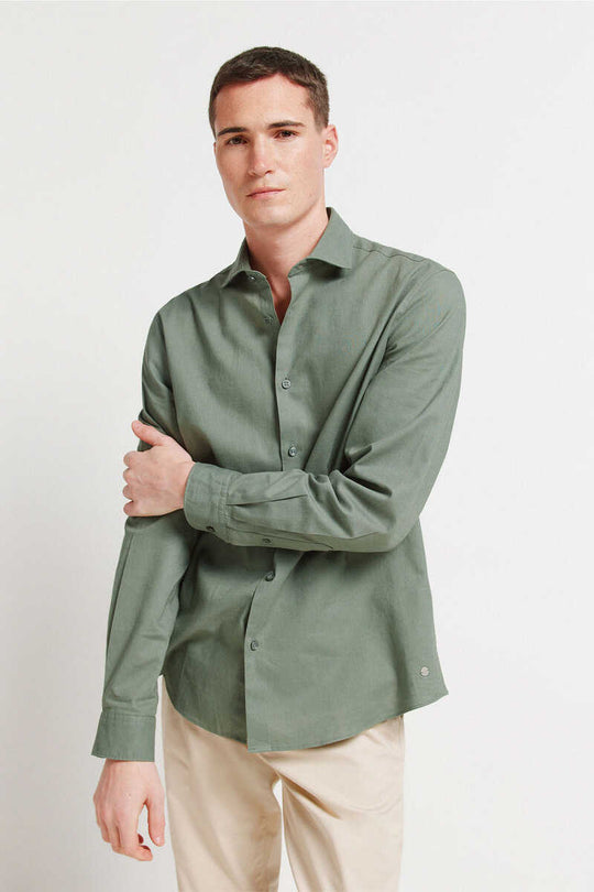Linen dress shirt
