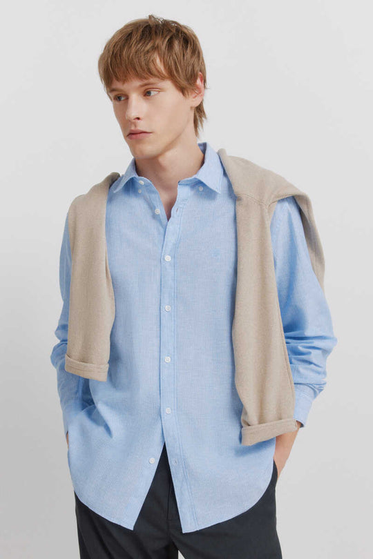 Striped linen shirt