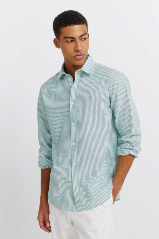 Striped linen shirt