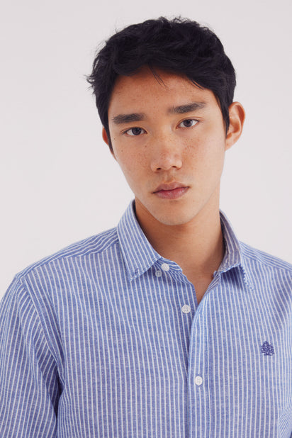 Springfield Linen Basic European Flax Men's Shirt