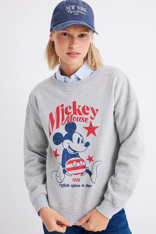 Cotton Mickey Mouse sweatshirt