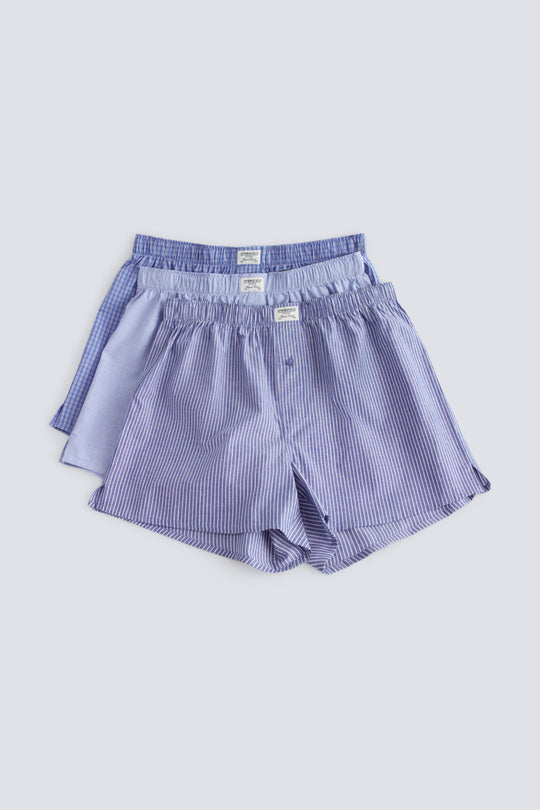 Printed poplin 3-pack boxers