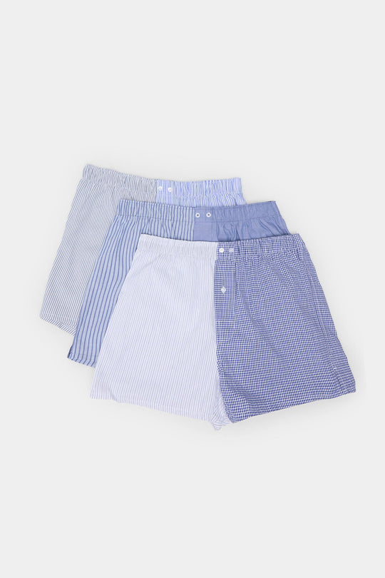 Pack of 3 striped poplin boxers