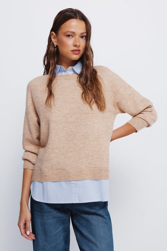 Combined shirt jumper